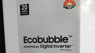 Demo Of Samsung Washing Machine 7kg By Technician। 5 Star। Ecobubble। Digitalinverter