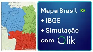 Tutorial Qlik - Mapa de Cidades do Brasil com dados IBGE e Writeback Inphinity (cenários)