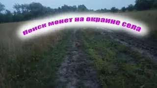 Поиск монет на окраине села с МД Сафари.