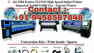 कोनिका फ्लेक्स प्रिंटिंग मशीन ll Flex machine Pipe changing cleaning Process & Service...''