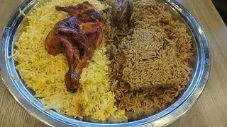 Arabian mandi at Mataam jazera Al Hawrah at Umluj #shorts #viralvideo #food #explore #travel