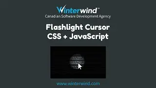 Flashlight Cursor with CSS and JavaScript
