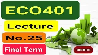 Eco401 lecture No.25 | Final Term