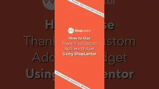 How to use Thank You Custom Address Widget #elementor #woocommerce #wordpress #shorts