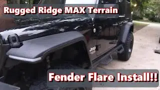 How to install jeep JL Rugged Ridge Max Terrain fender flares