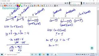 Solving a Rational Equation That Simplifies to Quadratic Factorable Quadratic Denominator