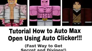How To afk with Max Open Auto Clicker/Anime Fighters Simulator