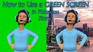 How to Use a Green Screen in Plotagon Story! | Plotagon Tutorial [CC AVAILABLE]