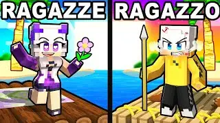 ZATTERA MASCHI contro FEMMINE in Minecraft!