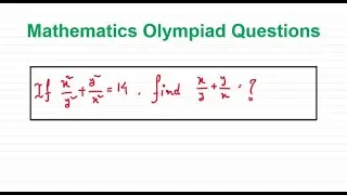 Most Common Question In Math Olympiad || Algebra || Math #viral #matholympiadquestion #basicalgebra