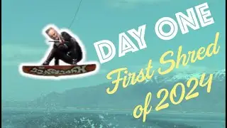 First Boat Ride of 2024 - Wakeboarding in Utah in April