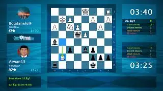 Chess Game Analysis: BogdanelulF - Arwan13 : 0-1 (By ChessFriends.com)