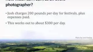 How much can I earn as a Travel Event Photographer