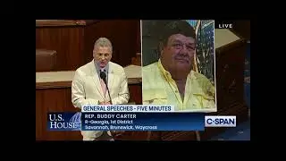 Rep. Carter Honors the Life of Tommy Dubberly
