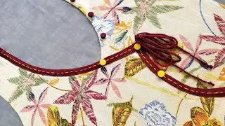 Angrakha Style 👗 Kurti Neck Design Cutting and Stitching (VERY EASY METHOD)