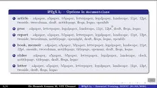 Document Class (.cls) in LaTeX
