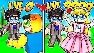 NOOB to PRO in KILL MONSTERS TO SAVE PRINCESS ROBLOX!