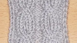 Схема вязание спицами объемной косы  ///  Scheme knitting bulk braids