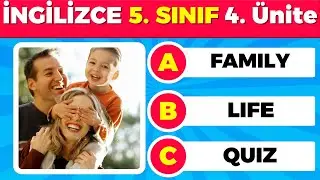 2025 Maarif Model 5. Sınıf İngilizce 4. Ünite Family Life | Kelimeler, Okunuş ve Anlamları, Quiz