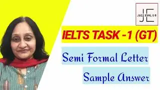 IELTS TASK 1 (GT) SEMI FORMAL LETTER SAMPLE ANSWER @neetuchandra347