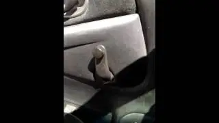 How to temporarily fix sagging door hinge on vehicle.