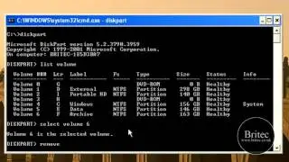 How to Create an Invisible Hidden Hard Drive Partition in Windows XP   Vista by Britec   YouTube