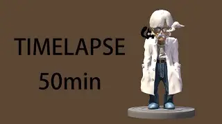 Timelapse: Dr.Brief of Dragon Ball in Blender (50min)