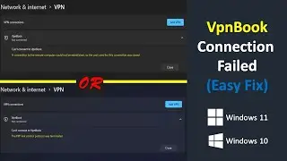 VPNBOOK Failed to Connect Solved (For Windows 11 or 10) ll Can't Connect to VpnBook ( Easy Fix)