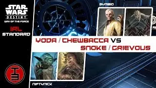 Yoda/Chewbacca vs Snoke/Grievous  - IRL Star Wars Destiny Game