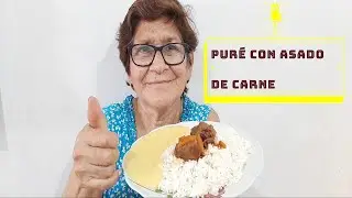PURÉ CON ASADO DE CARNE | OREJITA