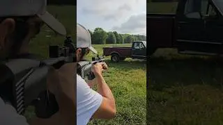 Serious mini Air Pistol! Hatsan carbine! #youtubeshorts #airgun #gun #testing