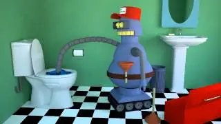 Futurama Roto Rooter Animation