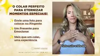 Esse Colar com Foto me fez CHORAR! Colar com Foto dentro Amor Eterno