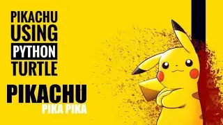 Python Pokemon | Pikachu Using Python | Easy python turtle projects 