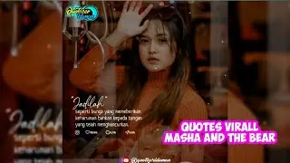 Quotes kayak bang hendra budiono||viral tiktok😍||LAGU MASHA  AND THE BEAR VIRALL