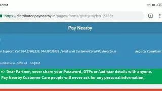 Aeps Not active On PayNearby Distributor Portel