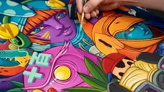 How I make Acrylic Paintings