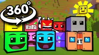 ALL FIRE IN THE HOLE VERSIONS (Minecraft 360° VR Animation)