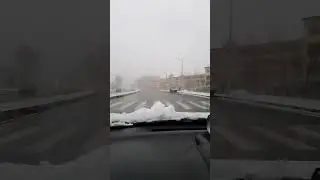 Первый снег в Душанбе 5.12.2022