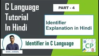 Identifier in C Language | C Tutorial for beginners  | C Programming | Coders Point | Part 4