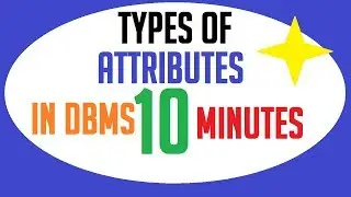 types of attributes in dbms | types of attributes in dbms with example | attribute types in dbms