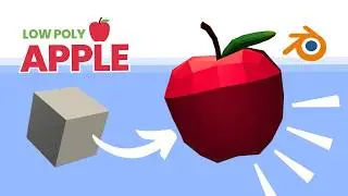 3D Modeling in Blender | Low Poly Apple