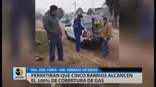PERMITIRÁN QUE CINCO BARRIOS ALCANCEN EL 100% DE COBERTURAS DE GAS