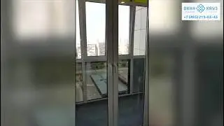 Панорманое остекление лоджии с отделкой под кирпич