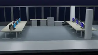 Blender Animation (2.92) - Office Scene