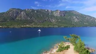 Muğla Akbük Koyu Kuş Bakışı