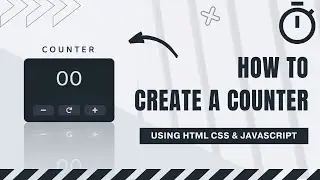 Counter Using Html CSS and JavaScript | JavaScript Project for Beginners | Source Code