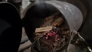 Самая простая печка из газового баллона!!!