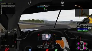 rFactor 2 - Laguna Seca lap - Default setup - 1.22.247