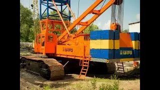Гусеничный кран МКГС 100 1 после текущего ремонта в г. Березники (Пермский край)